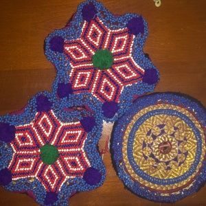 Set of 3 Xt Large gul medallion